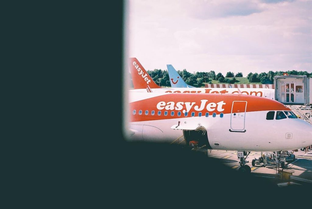 In this photo EasyJet aircraft.