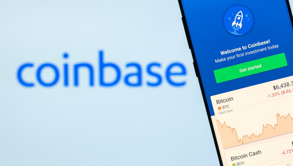 Image of the name of Coinbase exchange