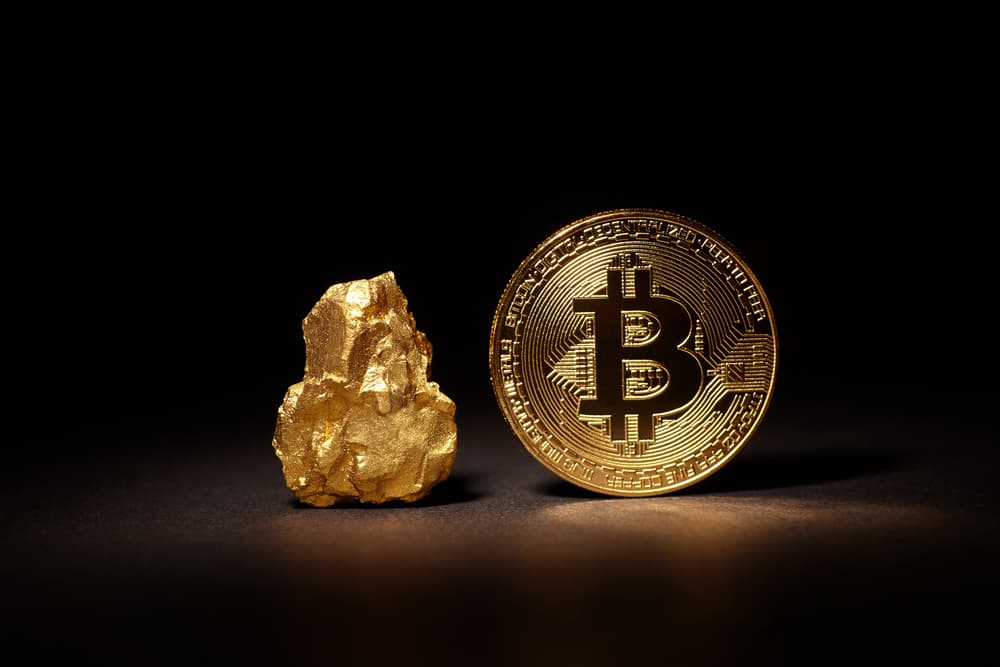 Bitcoin accounts for 10% of gold’s market cap, more than 50% of Apple's and silver's