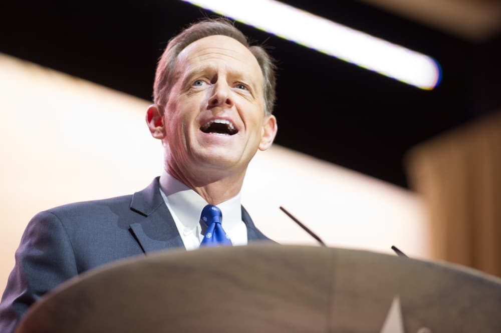 U.S. Senator Toomey admits crypto is 'here to stay' and a 'diversified portfolio should have some'