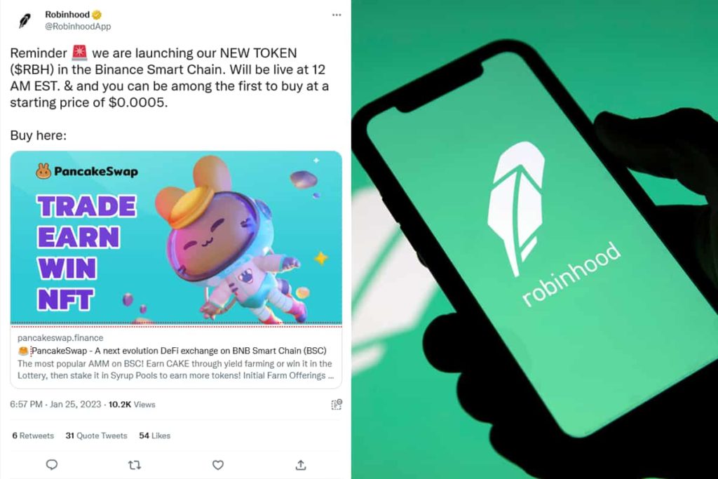 Caution: Robinhood's Twitter account hacked to promote shady RBH token sale
