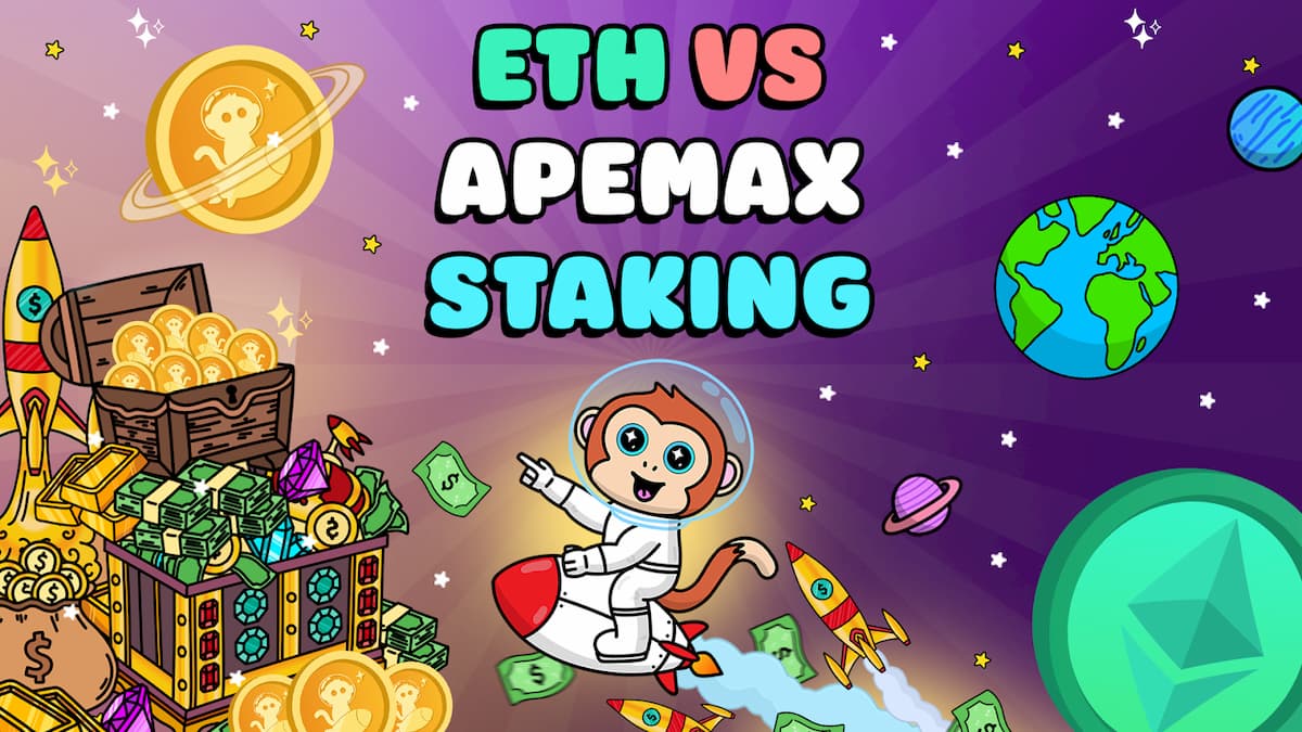 Introducing ApeMax, a new token with staking rewards that could outperform  ETH staking returns.
