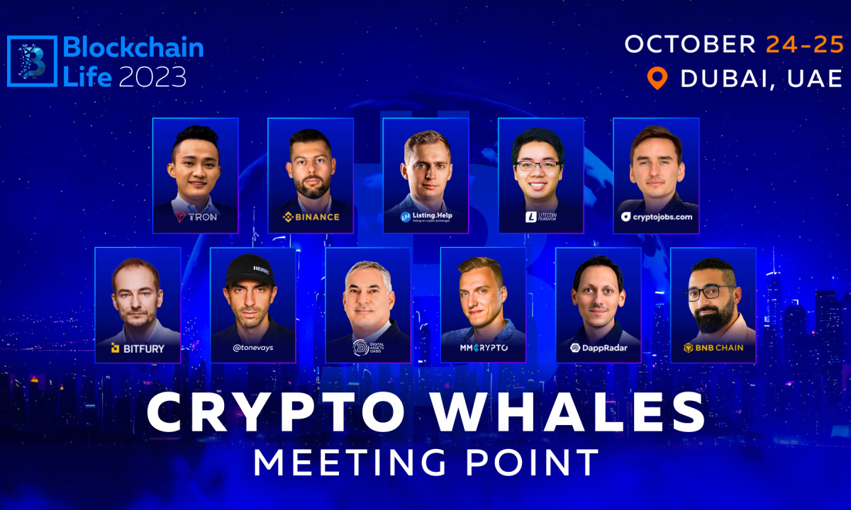 Crypto Whales are to meet at Blockchain Life 2023 in Dubai