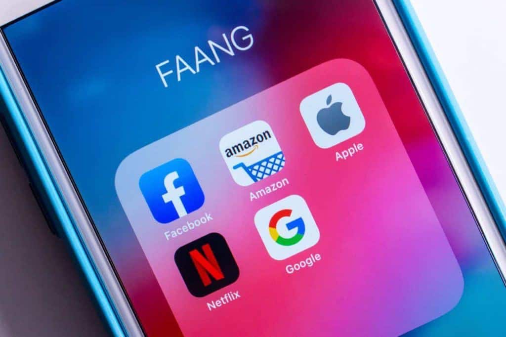 FAANG stocks market cap rose by $200 billion in a month