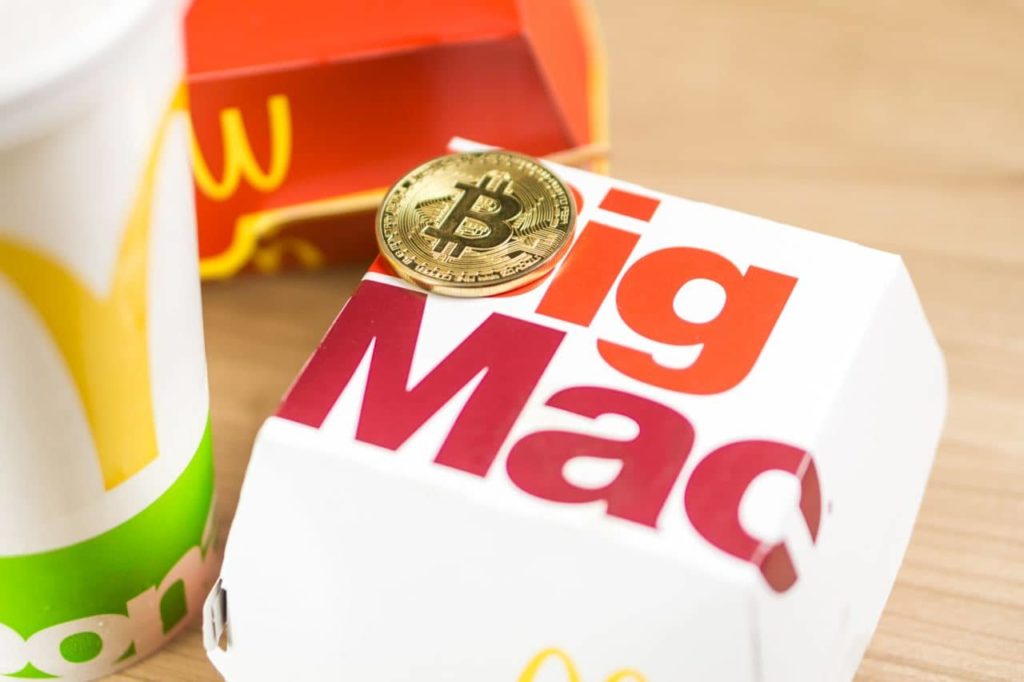 Bitcoin transaction fees cost less than 'a Big Mac'