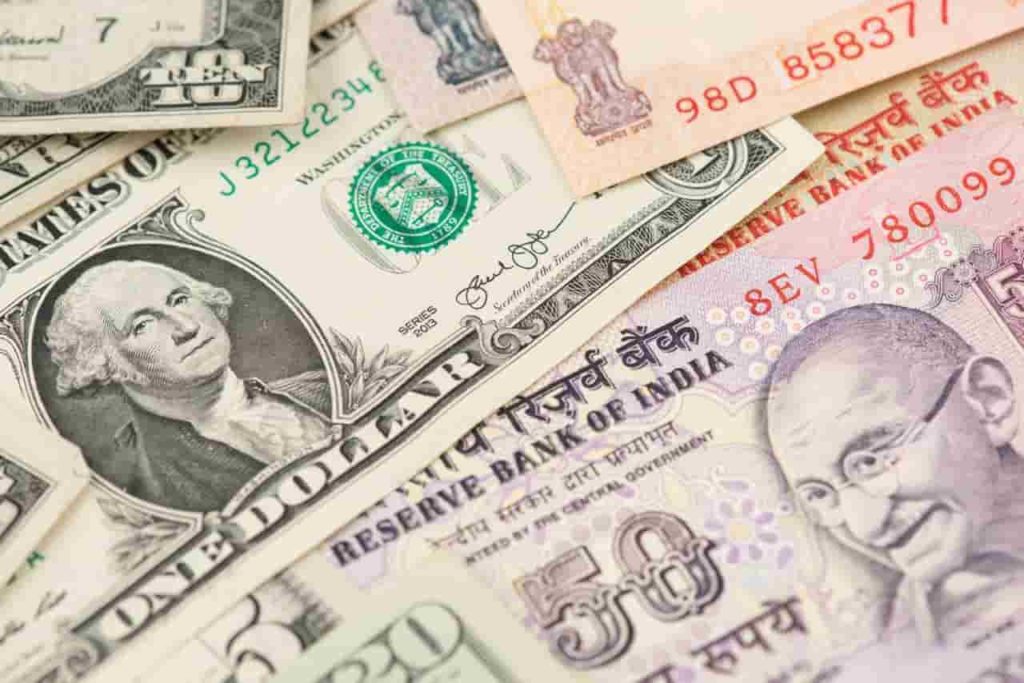 What's happening with Indian Rupee vs. Dollar (USD/INR)?