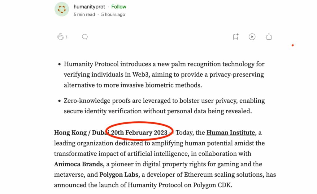 Polygon teams up to launch palm recognition Proof of Humanity protocol