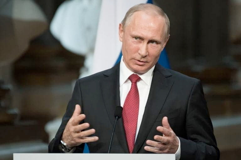 Vladimir Putin slams the U.S. dollar as a trust-based system backed by nothing