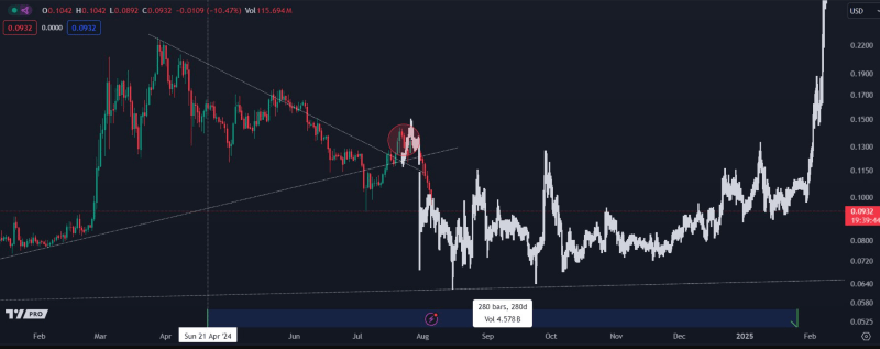 Dogecoin-Preisentwicklungsanalyse. Quelle: CryptoKaleo