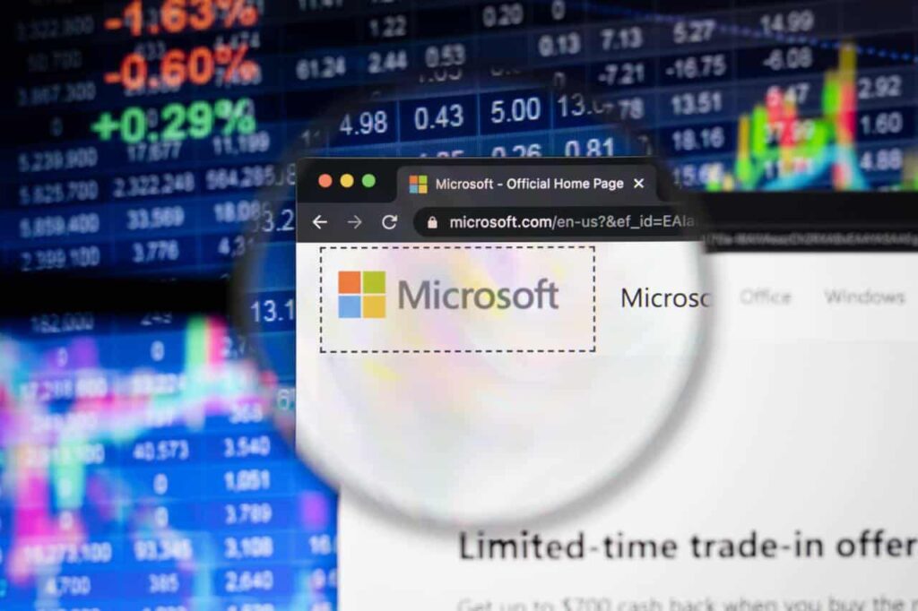 Microsoft stock records a rare insider sale