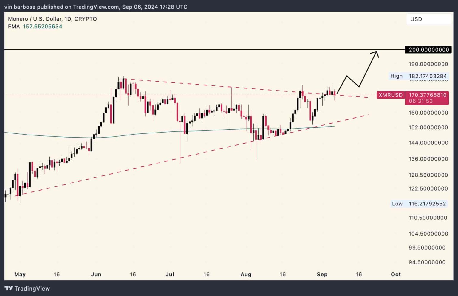 Monero price prediction as XMR shows strength and popularity increases