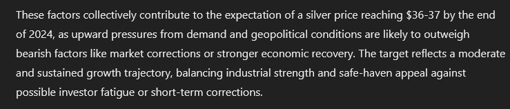 ChatGPT-4o sets silver price target for the end of 2024. Source: Finbold & ChatGPT-4o