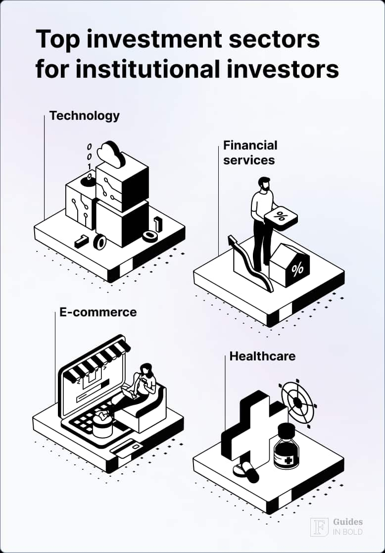 Top Investment Sectors and Strategies Used by Institutional Investors: Top investment sectors for institutional investors. 