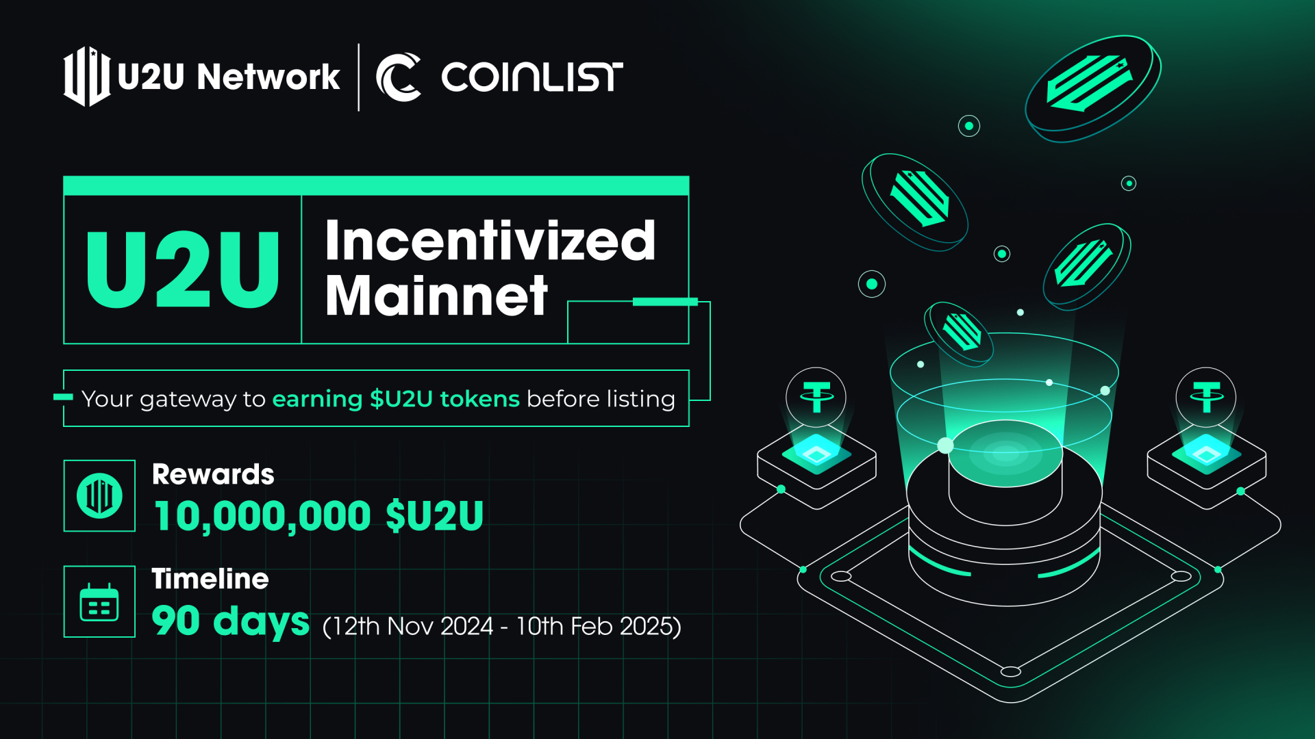 CoinList to develop the DePIN Market with the First DePIN Collaboration  with U2U Network this Q4