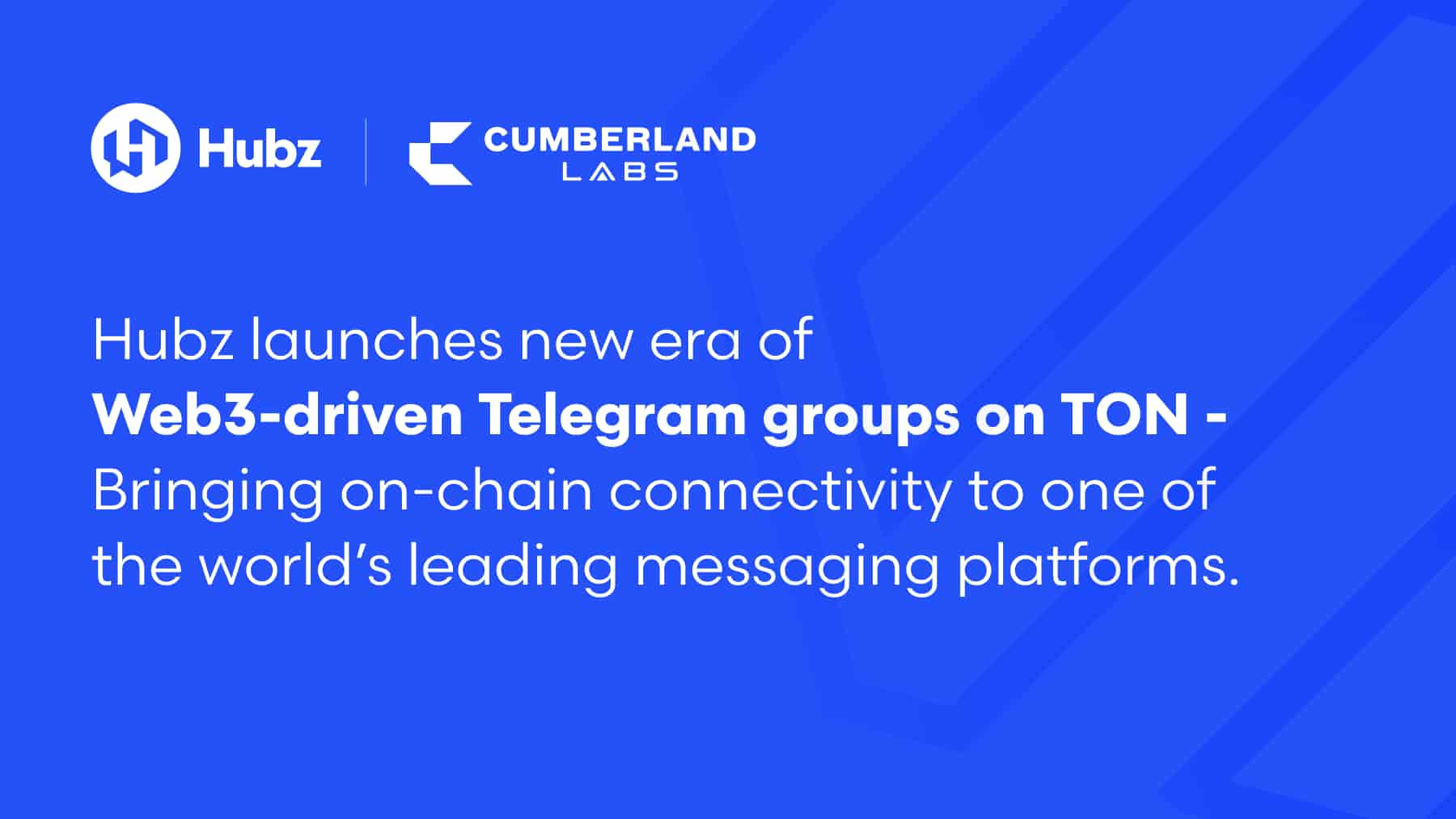 Hubz Launches New Era of Web3-Driven Telegram Groups on TON