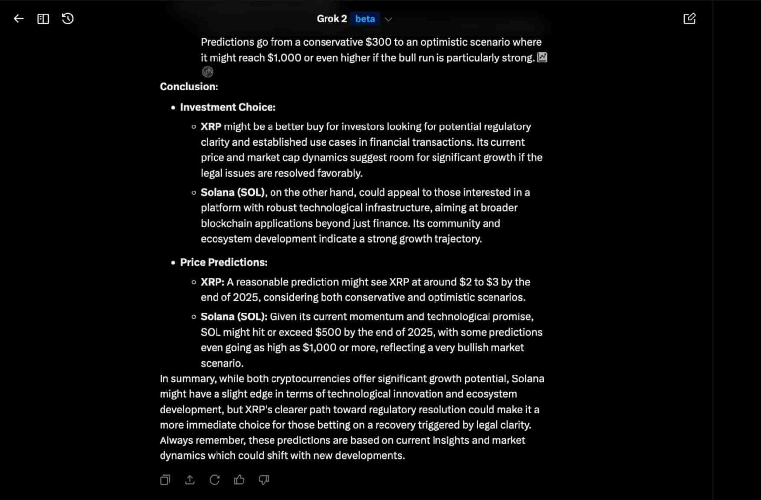 Solana or XRP? We asked AI which crypto is a better buy for 2025