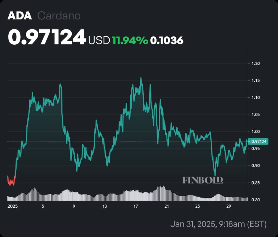 ADA price year-to-date (YTD) chart. Source: Finbold