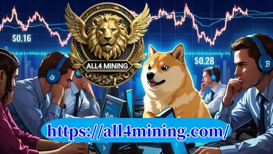 Dogecoin (DOGE) Forecast 2025 Earn $27,550 per Day with ALL4 Mining Cloud Mining Service Provider