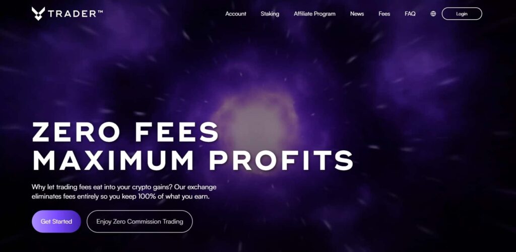 VTrader homepage