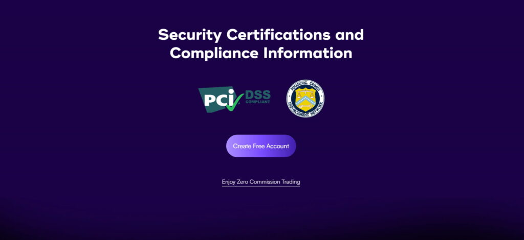 VTrader security certifications and compliance information