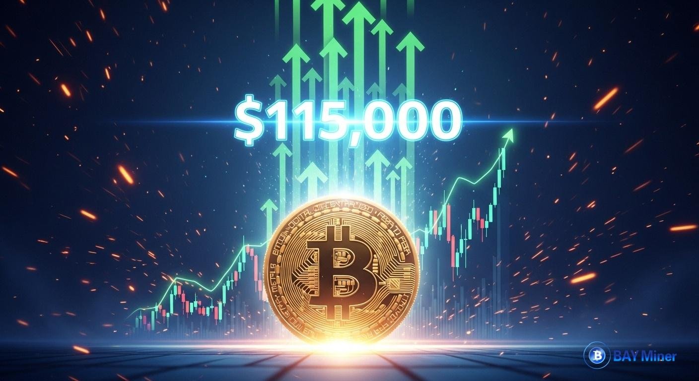 Bitcoin Price Today Breaks $115K—BTC Holders Earn $9,777 Daily with BAY  Miner