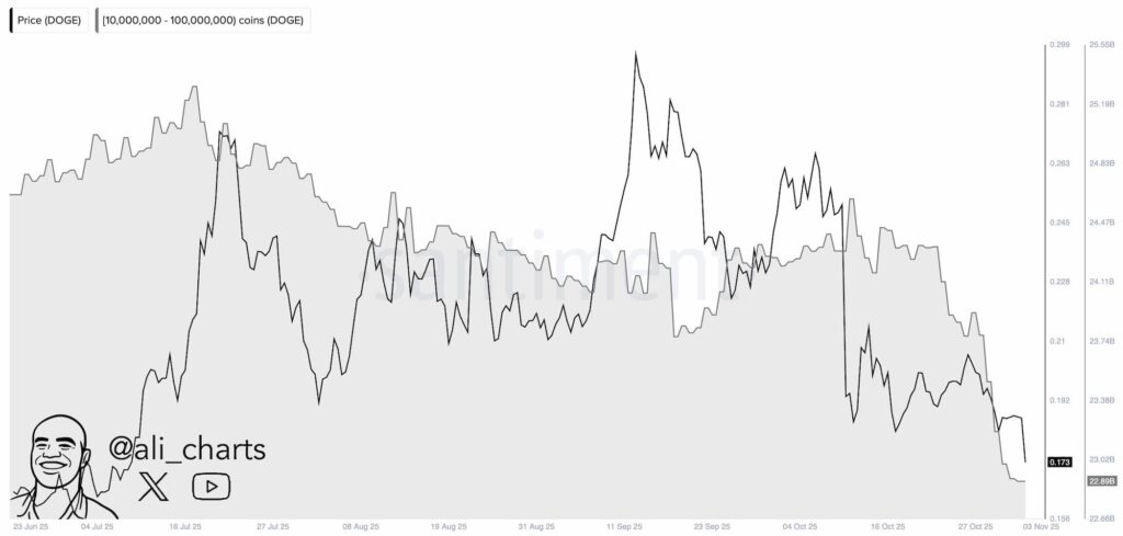 Dogecoin whales dump 1 billion DOGE in a week erasing $5 billion