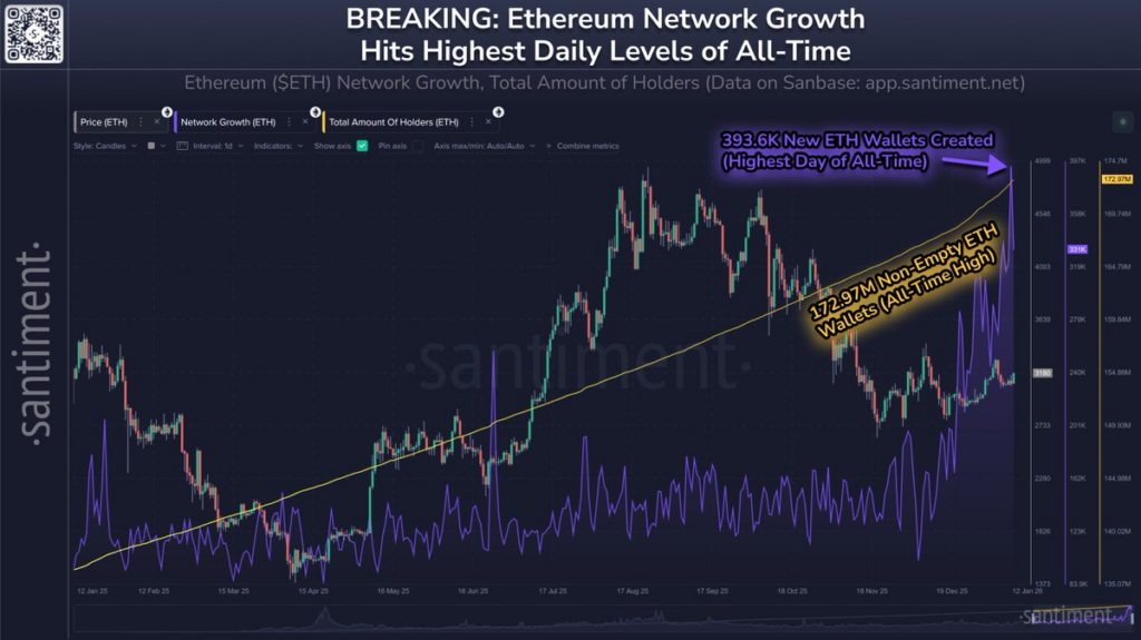 Ethereum network activity hits record high